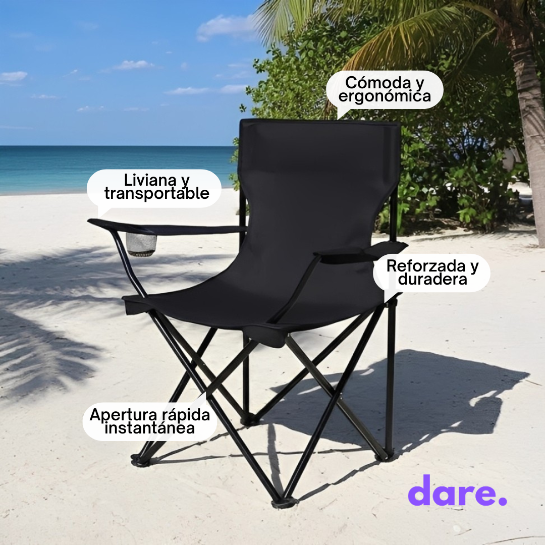 Sillón plegable reforzado